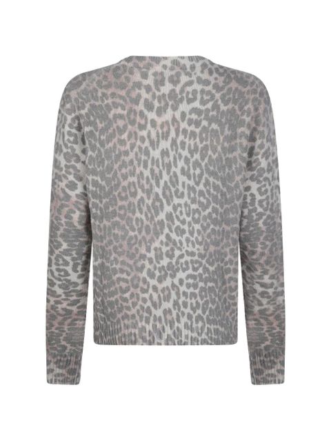 GANNI leopard-patterned sweater - Brown