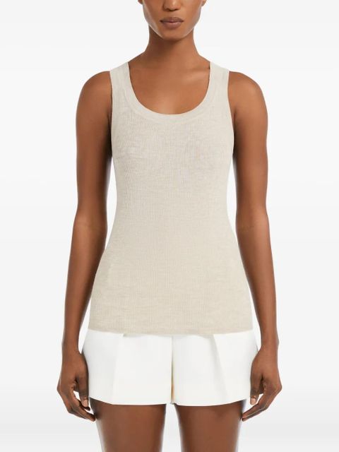 Max Mara Eliadi ribbed top - Neutrals