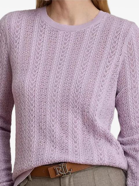 Lauren Ralph Lauren textured sweater - Purple