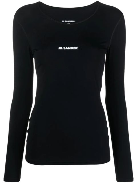 Jil Sander logo-print jersey T-shirt - Black - zdjęcie produktu nr 1