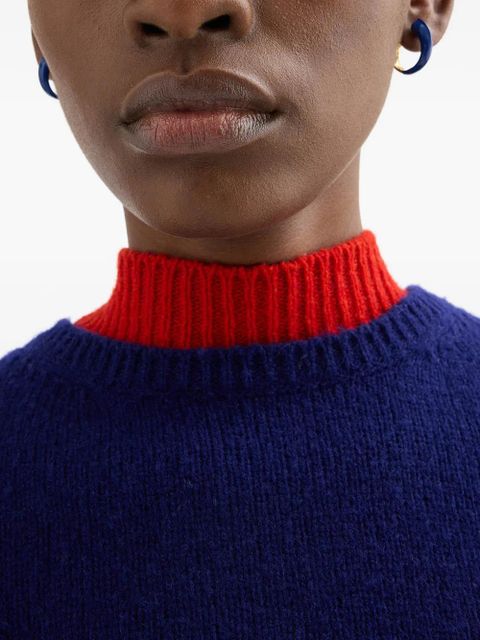 Jil Sander logo hoop earrings - Gold - zdjęcie produktu nr 2