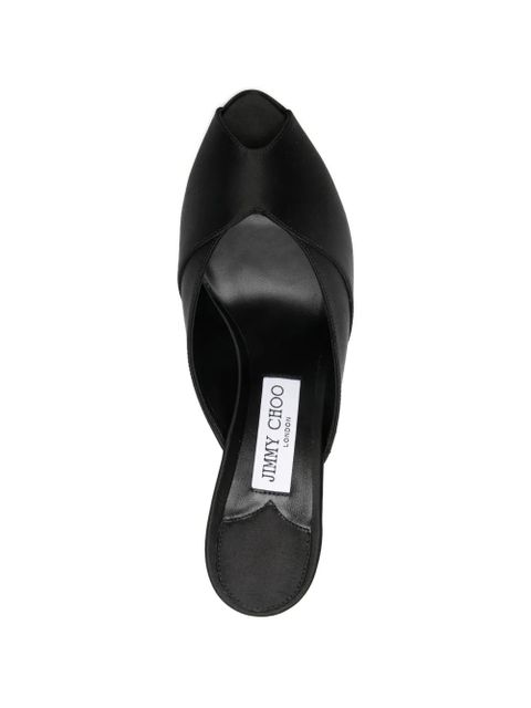 Jimmy Choo Brigitte peep-toe mules - Black