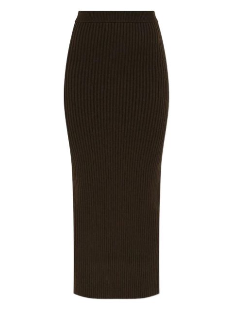 Max Mara Boris ribbed midi skirt - Brown - zdjęcie produktu nr 1