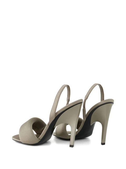 The Attico 105 mm Rem heel strap sandals - Neutrals