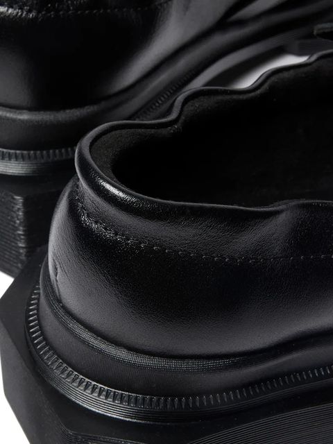 Dr. Martens mokasyny skórzane Maybole Loafer damskie kolor czarny na platformie DM42063001