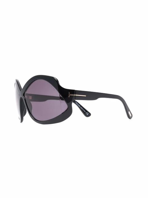 TOM FORD Eyewear oversize-frame sunglasses - Black