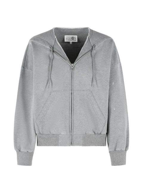 MM6 Maison Margiela drawstring hoodie - Grey - zdjęcie produktu nr 1