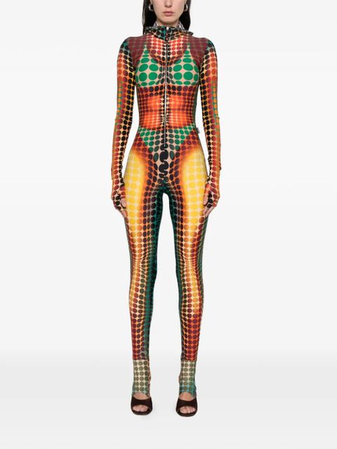 Jean Paul Gaultier zip dotted all in one - Orange