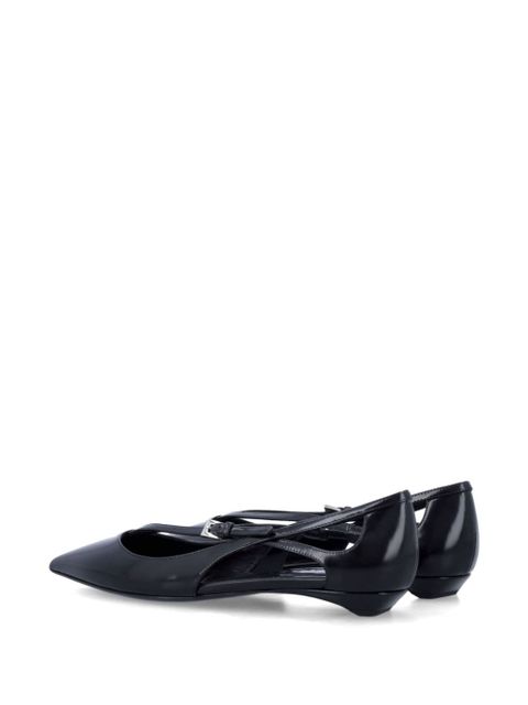 Prada cut-out ballerina shoes - Black
