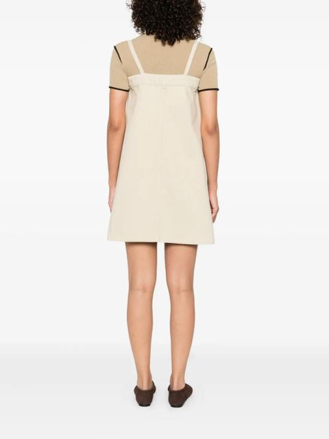 Nanushka button-front sleeveless mini dress - Neutrals