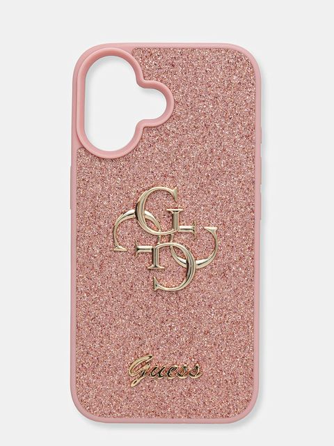 Guess etui na telefon iPhone 16 kolor różowy GUHCP16SHG4SGP