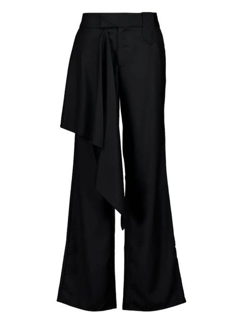 Johanna Ortiz Outlaw drape-detail trousers - Black - zdjęcie produktu nr 1