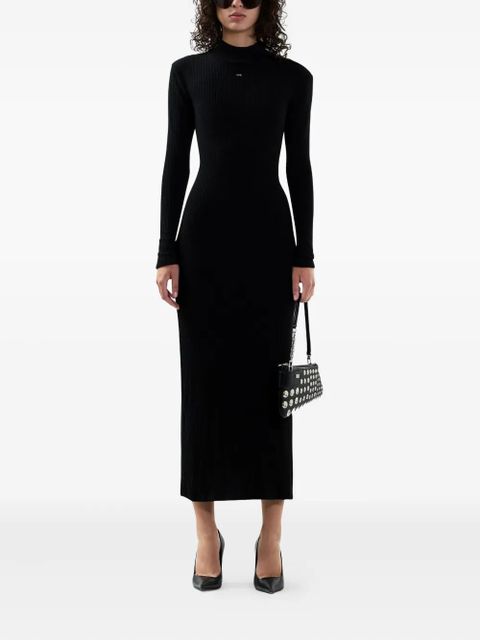 GCDS long-sleeve maxi dress - Black