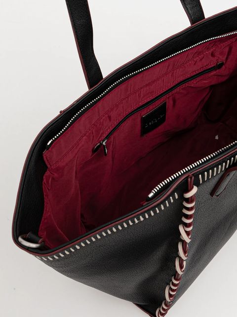 Desigual torebka MANHATTAN PESPUNTES G kolor czarny 25WAXP95