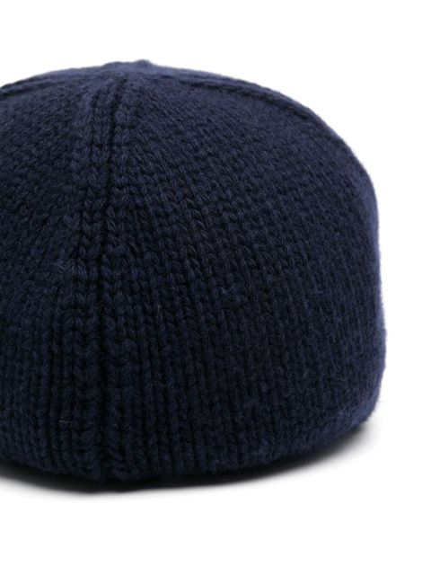 Moncler knit baseball cap - Blue - zdjęcie produktu nr 2