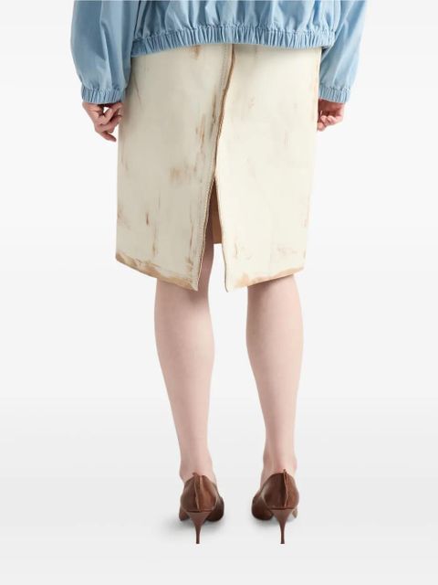 Prada leather skirt - White - zdjęcie produktu nr 2