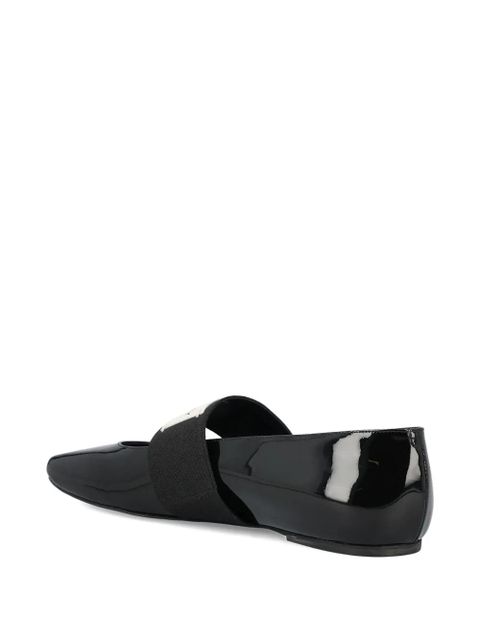 Givenchy patent-leather band ballet flats - Black