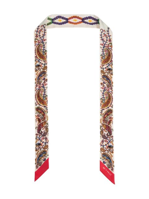 ETRO paisley logo scarf - Neutrals - zdjęcie produktu nr 1