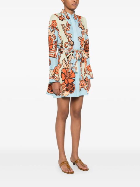 ALEMAIS Ondine mini dress - Blue