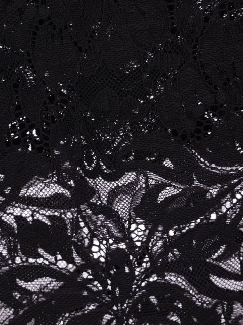 Rabanne floral-lace sheer skirt - Black - zdjęcie produktu nr 2