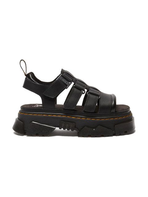 Dr. Martens sandały Mattison 3S damskie kolor czarny na platformie DM40891001 - zdjęcie produktu nr 1