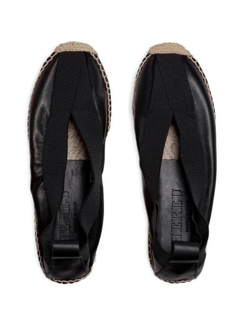 Hereu HORTA round-toe elasticated espadrilles - Black