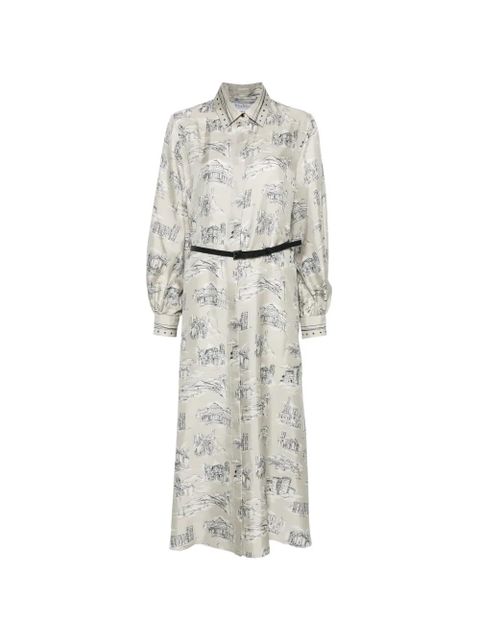 Max Mara patterned shirt dress - Grey - zdjęcie produktu nr 1