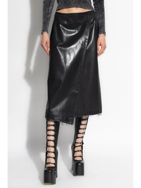 Diesel O-Kessy-Long-P1 midi skirt - Black