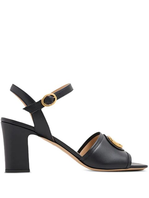 Valentino Garavani 75mm VLogo block-heel sandals - Black - zdjęcie produktu nr 1