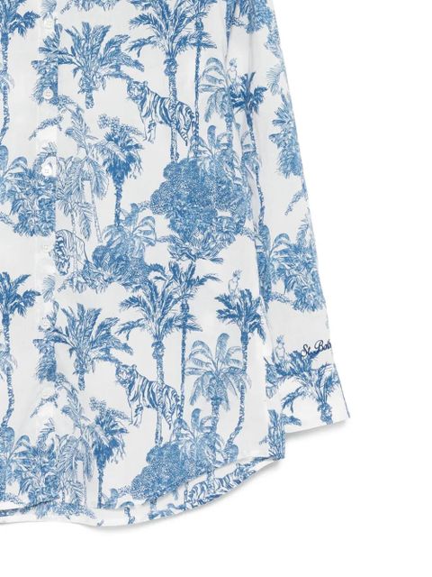 MC2 Saint Barth Brigitte jungle-print shirt - White