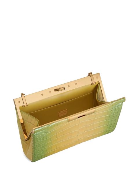 Dolce & Gabbana Marlene degradé alligator shoulder bag - Green