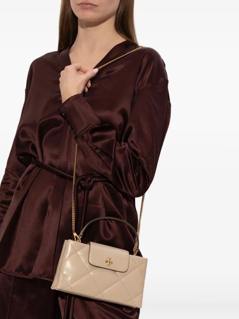 Tory Burch Double T motif quilted-desing tote bag - Neutrals