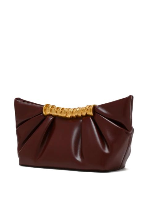JW Pei Leia ruched clutch bag - Brown - zdjęcie produktu nr 2