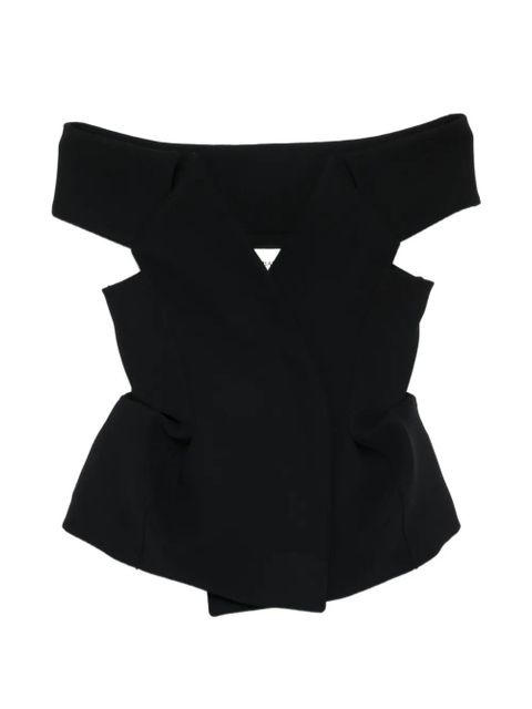 KHAITE Verone cut-out blouse - Black - zdjęcie produktu nr 1