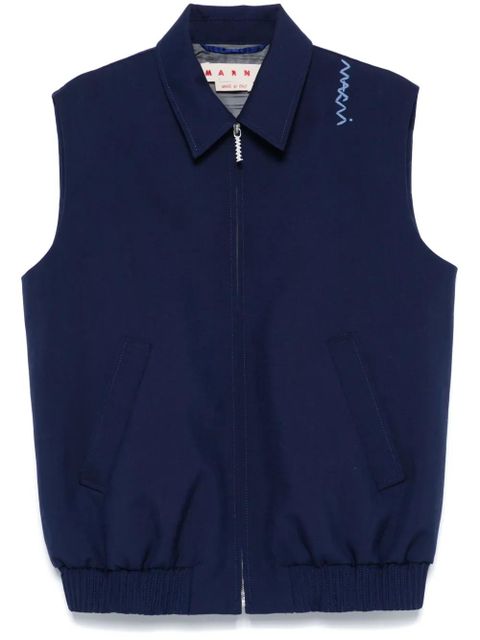 Marni virgin wool gilet - Blue - zdjęcie produktu nr 1