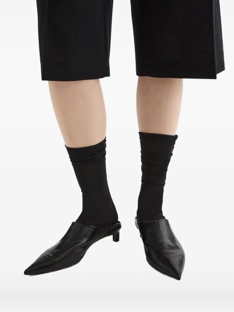 Jil Sander leather mules - Black