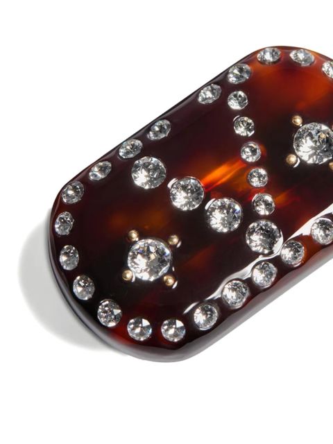 Valentino Garavani VLogo Signature hair clip - Brown