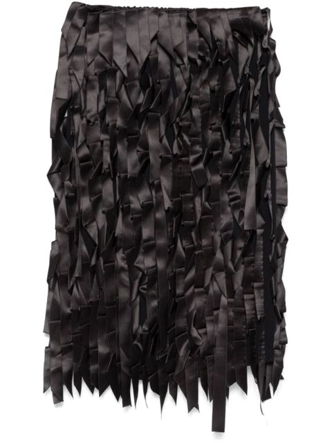 Prada ribbon-embellishment skirt - Black - zdjęcie produktu nr 1