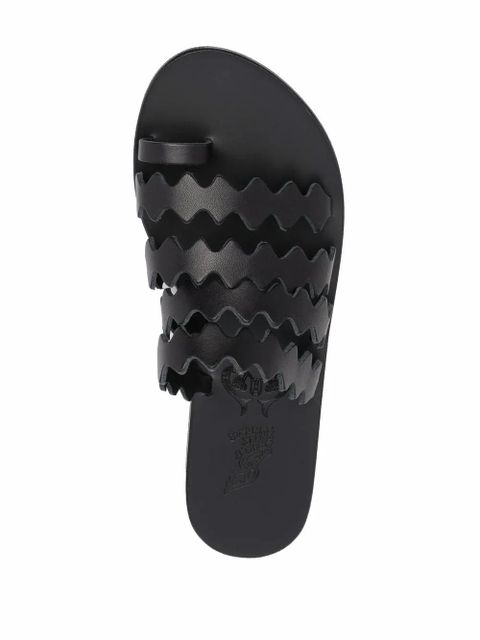 Ancient Greek Sandals Niki Onda leather sandals - Black