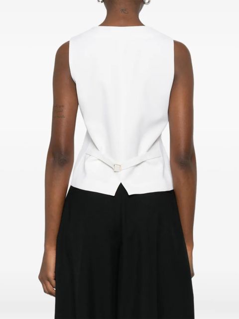 Max Mara V-Neck button vest - Neutrals
