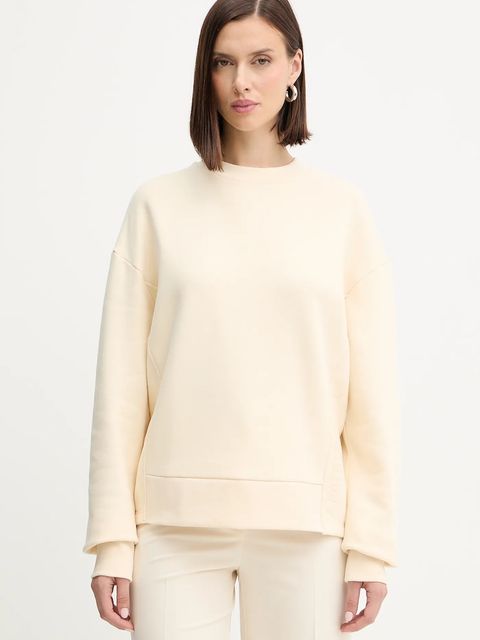 Patrizia Pepe bluza bawełniana damska kolor beżowy z aplikacją 2M4494 J079 - zdjęcie produktu nr 1