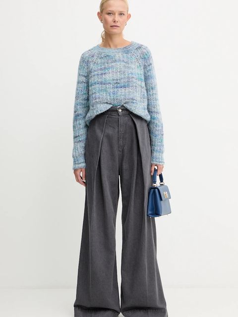 Furla torebka skórzana kolor niebieski WB00109.ARE000.6G000