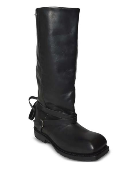 OUR LEGACY High Engine strap boots - Black