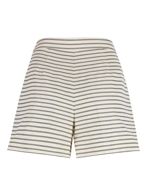 Max Mara pleated striped shorts - Neutrals - zdjęcie produktu nr 2