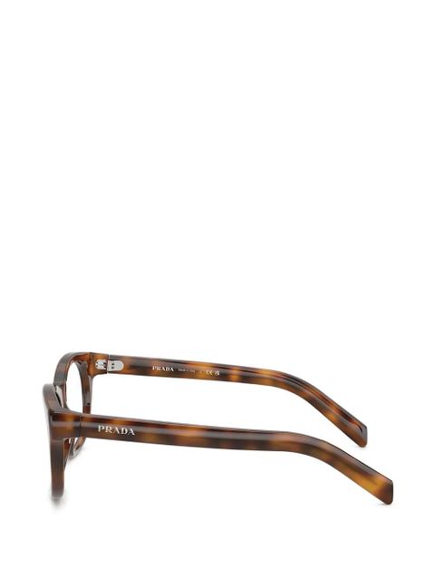 Prada tortoiseshell-effect glasses - Brown