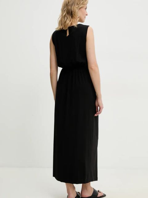 Answear.LAB sukienka kolor czarny maxi prosta