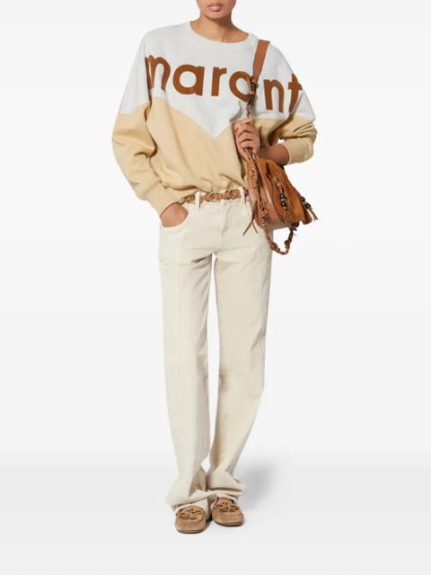 ISABEL MARANT Houston logo colour-block sweatshirt - Neutrals - zdjęcie produktu nr 2
