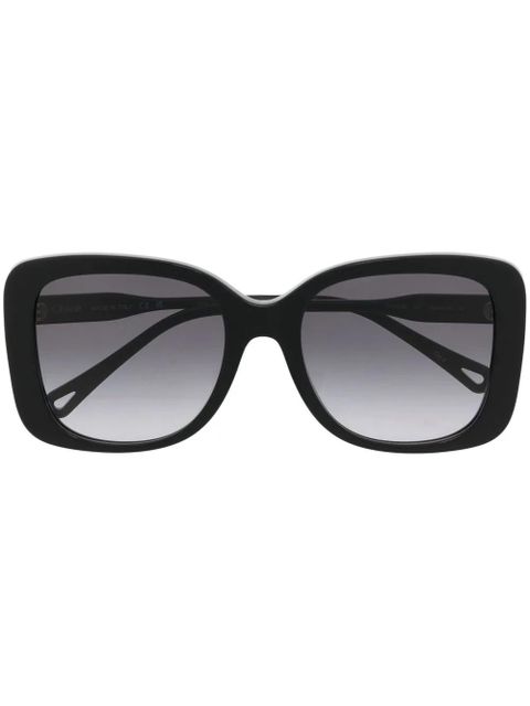 Chloé Eyewear oversized square-frame sunglasses - Black - zdjęcie produktu nr 1