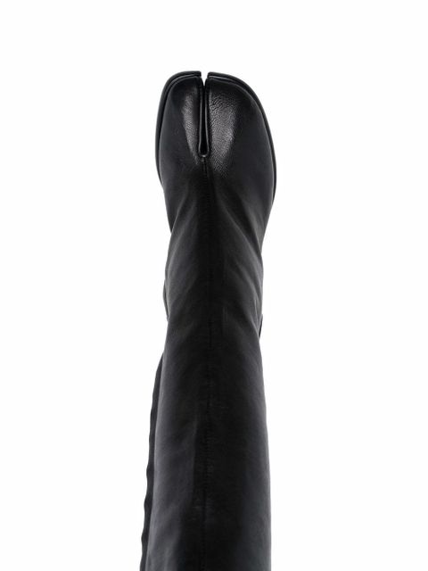 Maison Margiela Tabi 80mm knee-high boots - Black