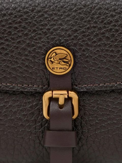 ETRO pegasus-embellished buckle wallet - Brown